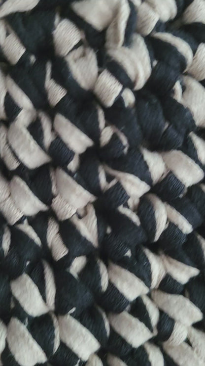 Handtas - Beige en Zwart