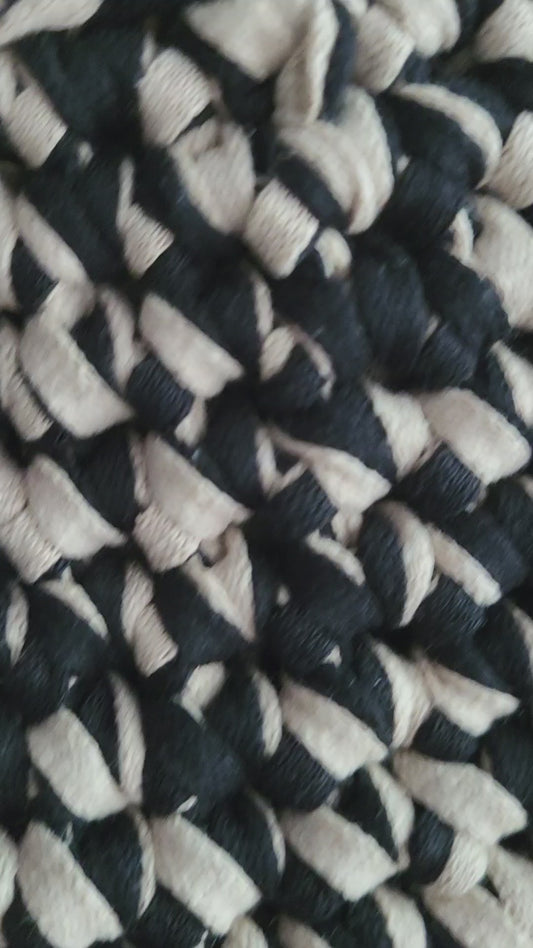 Handtas - Beige en Zwart